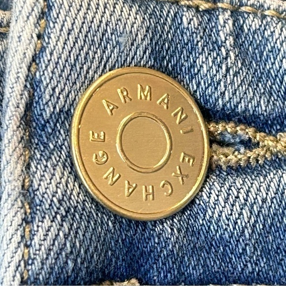 Armani exchange midrise denim shorts - Picture 5 of 10